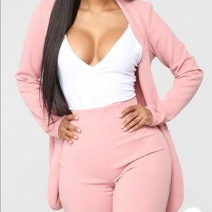 Mauve blazer set